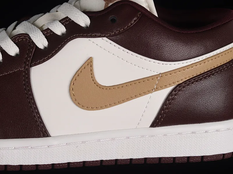 All categories Air Jordan Jordan series basketball shoes Air Jordan 1 Low Z version Air Jordan 1 Low AJ1 Joe 1 white coffee color low-top cultural casual sneakers DC0774-200